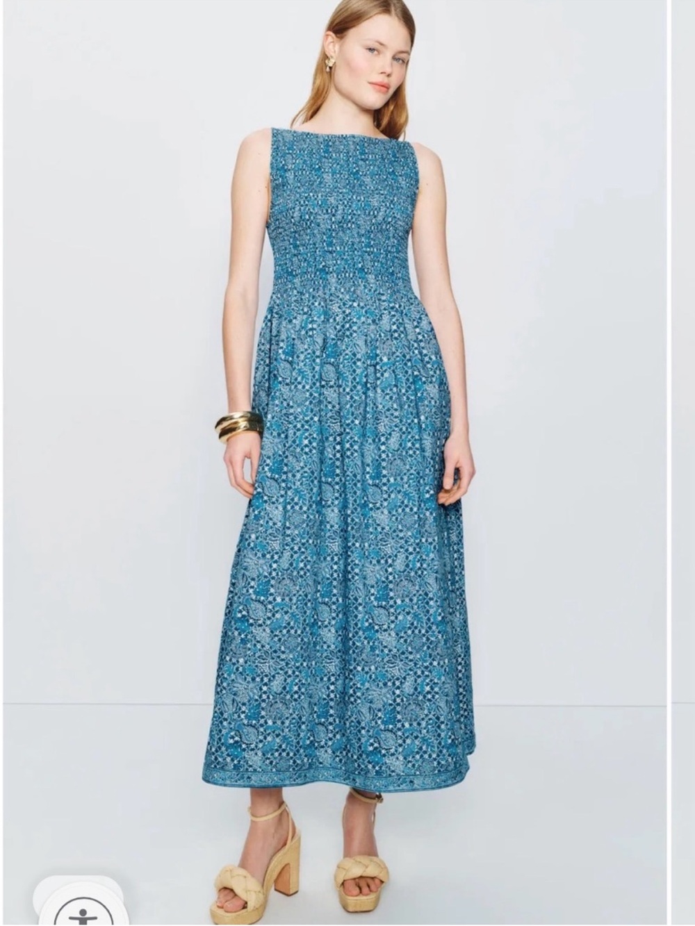Hill House Blue Cosmina Nap
Smocked Maxi Dress